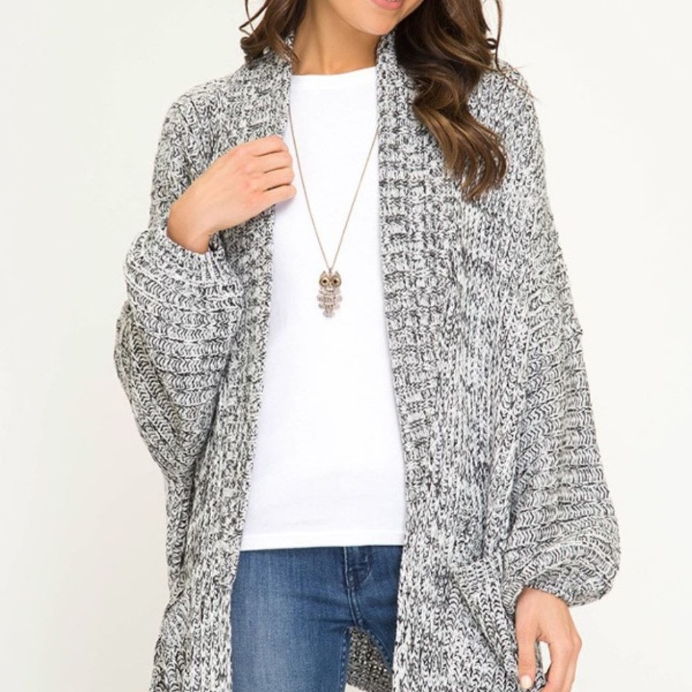 Open front cardigan